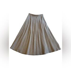 J. Crew Gray Pleated Skirt